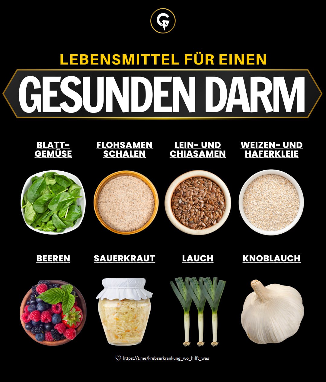 Lebensmittel für einen gesunden Darm